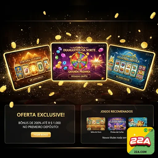 Jogos de caça-níqueis emocionantes na 22a Casino Online Brasil